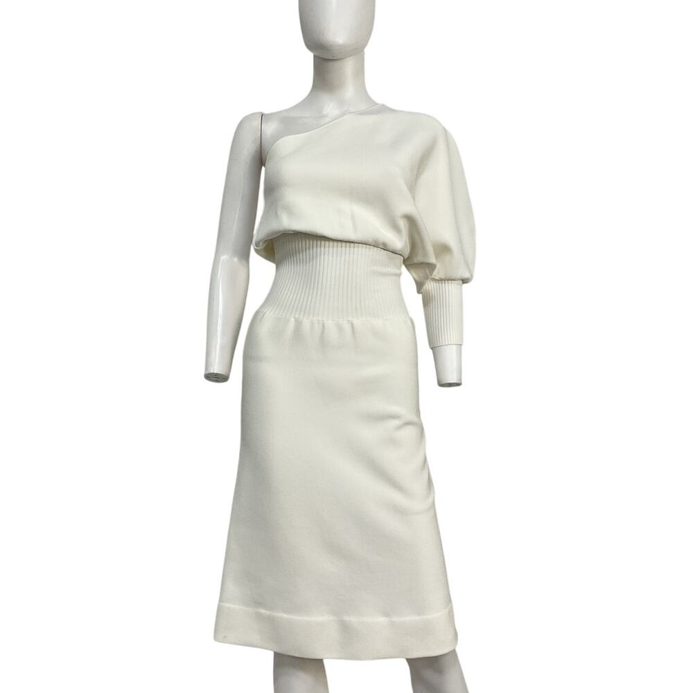 Galvan Asymmetric White Persephone Dress Size XS